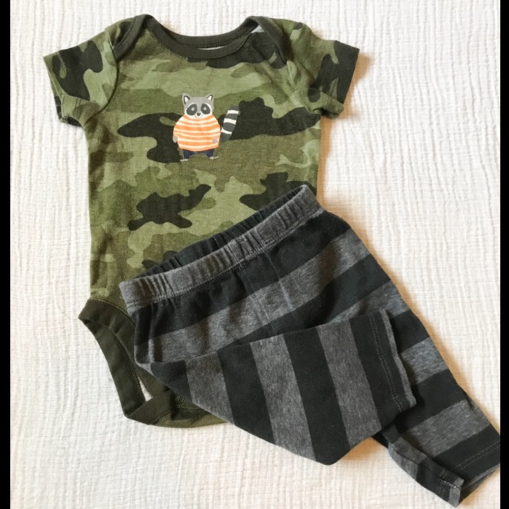 Raccoon Outfit! 0-3 Months